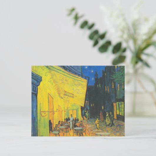 Van Gogh Cafe Terrace French Street Scene Postkarte (Stehend Vorderseite)