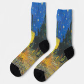 Van Gogh Cafe Terrace French Street Scene Socken (Linkes Detail)