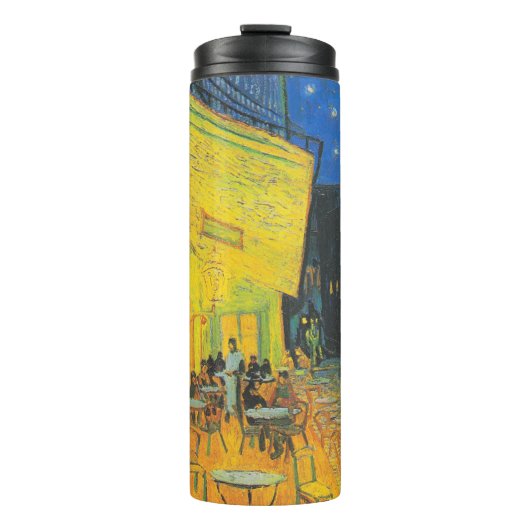 Van Gogh Cafe Terrace French Street Scene Thermosbecher (Vorderseite)