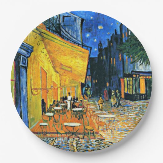 Van Gogh - Cafe Terrace, Pappteller (Vorderseite)