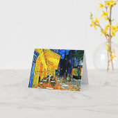 Van Gogh, Cafe Terrace, Place-du-forum, Arles Karte (Gelbe Blume)