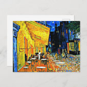 Van Gogh, Cafe Terrace, Place-du-forum, Postkarte (Vorne/Hinten)