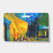 Van Gogh Café Terrasse am Abend Ausweis (Rückseite)