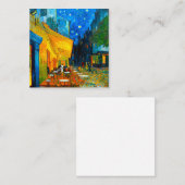 Van Gogh Café Terrasse am Abend Begleitkarte (Vorne/Hinten)