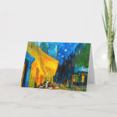 Van Gogh Café Terrasse am Abend Einladung (Rückseite)