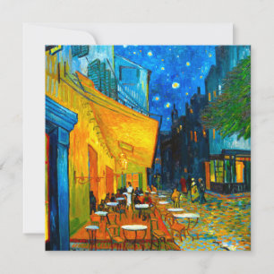 Van Gogh Café Terrasse am Abend Einladung