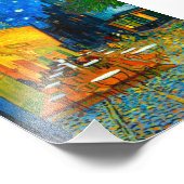 Van Gogh Café Terrasse am Abend Fotodruck (Ecke)