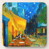 Van Gogh Café Terrasse am Abend Getränkeuntersetzer (Vorderseite)