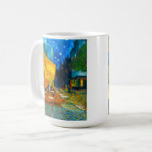 Van Gogh Café Terrasse am Abend Kaffeetasse (Vorderseite Links)