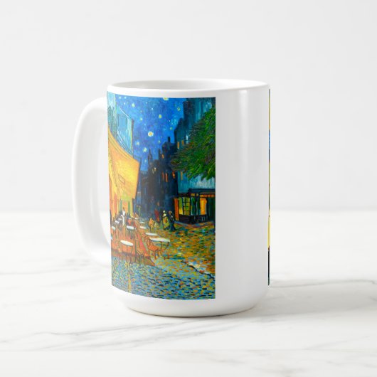 Van Gogh Café Terrasse am Abend Kaffeetasse (Vorderseite Links)
