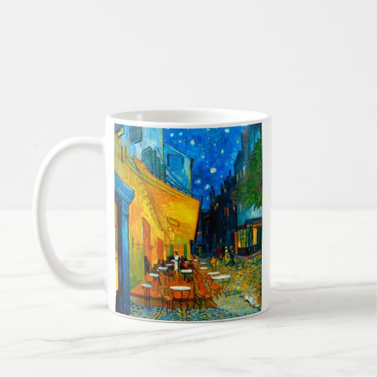 Van Gogh Café Terrasse am Abend Kaffeetasse (Links)