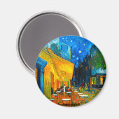 Van Gogh Café Terrasse am Abend Magnet (Vorderseite/Rückseite)
