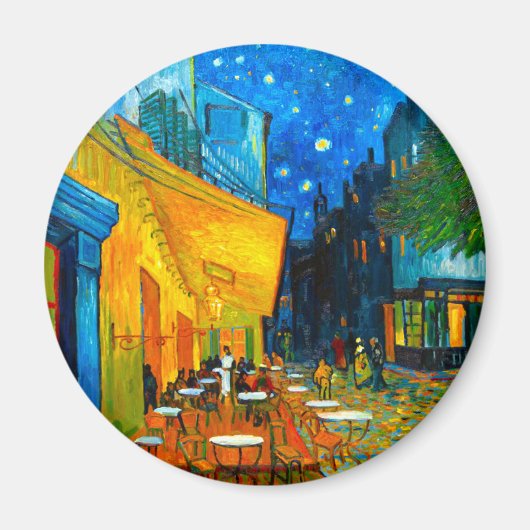 Van Gogh Café Terrasse am Abend Magnet (Vorne)