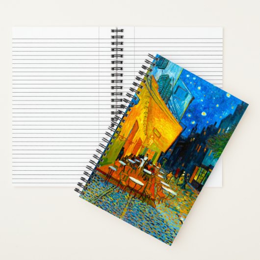 Van Gogh Café Terrasse am Abend Notizblock (Innen)