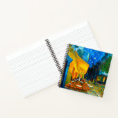 Van Gogh Café Terrasse am Abend Notizblock (Innenseite)