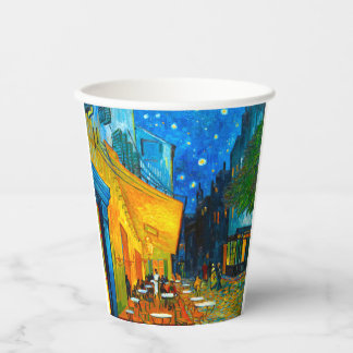 Van Gogh Café Terrasse am Abend Pappbecher
