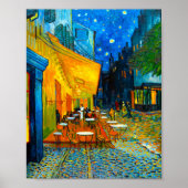 Van Gogh Café Terrasse am Abend Poster (Vorne)