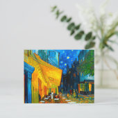 Van Gogh Café Terrasse am Abend Postkarte (Stehend Vorderseite)