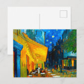 Van Gogh Café Terrasse am Abend Postkarte (Vorne/Hinten)