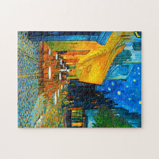 Van Gogh Café Terrasse am Abend Puzzle (Horizontal)
