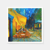 Van Gogh Café Terrasse am Abend Serviette (Vorderseite)