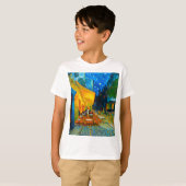 Van Gogh Café Terrasse am Abend T-Shirt (Vorne ganz)