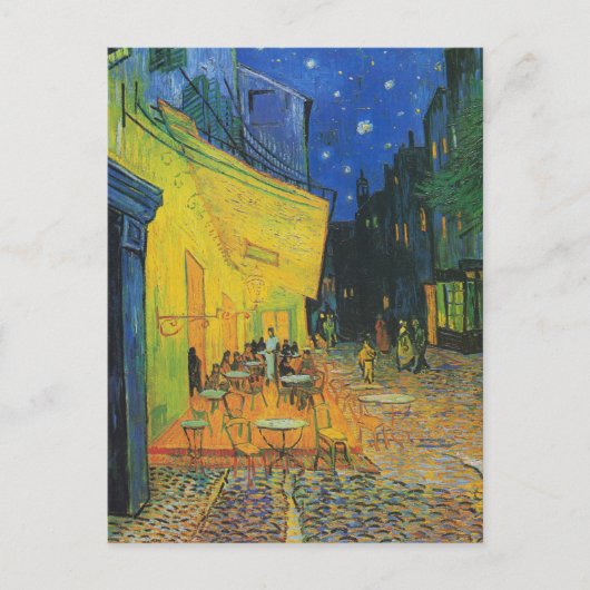 Van Gogh | Café Terrasse bei Nacht | 1888 Postkarte (Vorderseite)