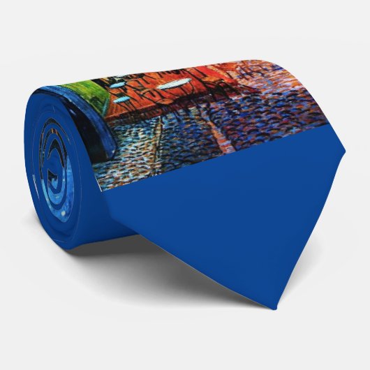 Van Gogh, Cafe Terrasse bei Nacht, Art Krawatte (Gerollt)