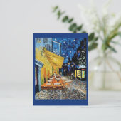 Van Gogh, Café Terrasse bei Nacht, Art Post Card Postkarte (Stehend Vorderseite)