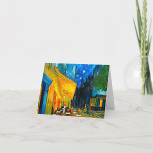 Van Gogh Café-Terrasse bei Nacht Einladung