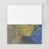 Van Gogh Cafe Terrasse bei Nacht Platzkarte (Außenseite Aufgefaltet)