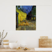 Van Gogh; Cafe Terrasse bei Nacht Poster (Küche)