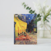 Van Gogh Cafe Terrasse bei Nacht Postkarte (Stehend Vorderseite)
