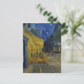 Van Gogh Cafe Terrasse bei Nacht Postkarte (Stehend Vorderseite)