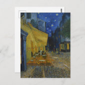 Van Gogh Cafe Terrasse bei Nacht Postkarte (Vorne/Hinten)