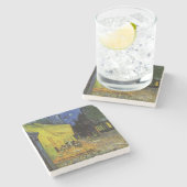 Van Gogh; Cafe Terrasse bei Nacht Steinuntersetzer (Seitenansicht)