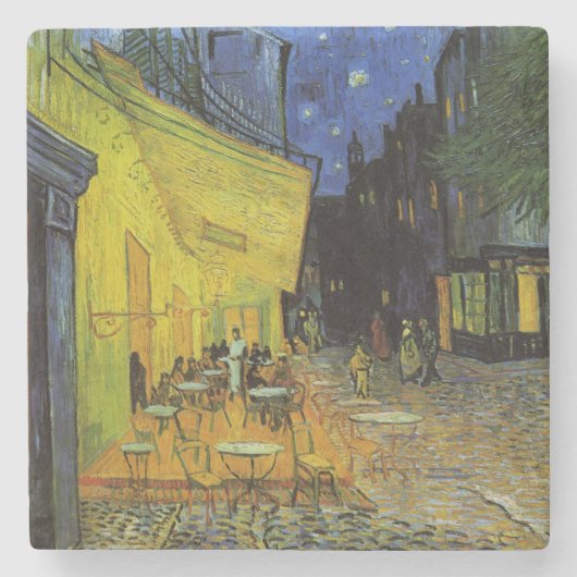 Van Gogh; Cafe Terrasse bei Nacht Steinuntersetzer (Vorderseite)