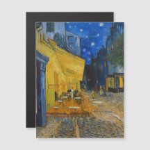 Van Gogh - Café Terrasse bei Night Magnetic Card