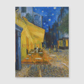 Van Gogh - Café Terrasse bei Night Magnetic Card Magnetkarte (Vorderseite)