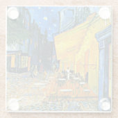 Van Gogh - Cafe Terrasse, berühmtes Bild Glasuntersetzer (Rückseite)