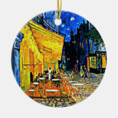 Van Gogh - Cafe Terrasse, berühmtes Bild Keramik Ornament (Vorne)