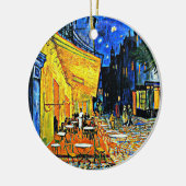 Van Gogh - Cafe Terrasse, berühmtes Bild Keramik Ornament (Links)