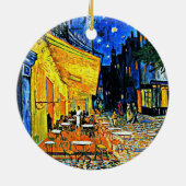 Van Gogh - Cafe Terrasse, berühmtes Bild Keramik Ornament (Hinten)