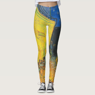 Van Gogh Cafe-Terrasse Französische Straßenszene Leggings