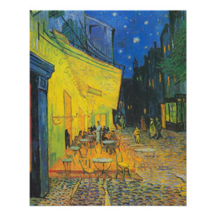 Van Gogh Café-Terrasse Französische Straßenszene Poster
