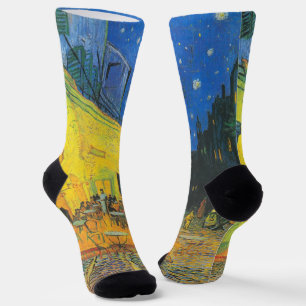 Van Gogh Cafe-Terrasse Französische Straßenszene Socken