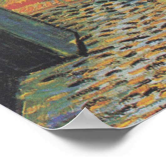 VAN GOGH - Cafe Terrasse in der Nacht 1888 Poster (Ecke)