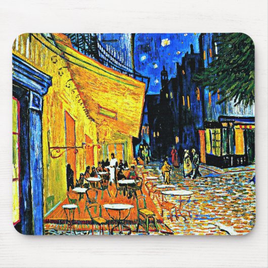 Van Gogh - Cafe Terrasse Mousepad (Vorne)