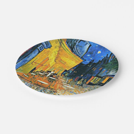 Van Gogh - Cafe Terrasse Pappteller (Schrägansicht)