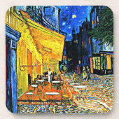 Van Gogh - Cafe Terrasse, Place-du-forum, Arles Getränkeuntersetzer (Vorderseite)